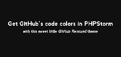 Get Github's syntax highlighting colors in PHPStorm